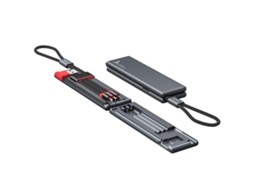 Cabo Usb Type-C Carregamento Micro Rápido Dados Relâmpago para Huawei Nylon Magnética Preto