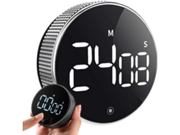 Temporizador Digital De Cozinha, Visor Led, Base Magnética, Para Cozinhar, Assar E Controlar O Tempo Em Tarefas Domésticas