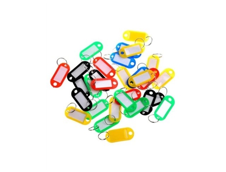 Sacola De Etiquetas Para Chaveiros 100 Unidades Sortidas, Logui