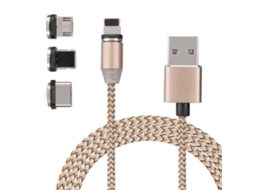 Cabo de Dados Magnético LAXISCREED 3 em 1 Fast Charging