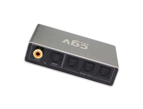 Caixa De Distribuição De Áudio Digital Audioline Optic 13 Preto E Cinza Interface Óptica 3322105005702 Cgv