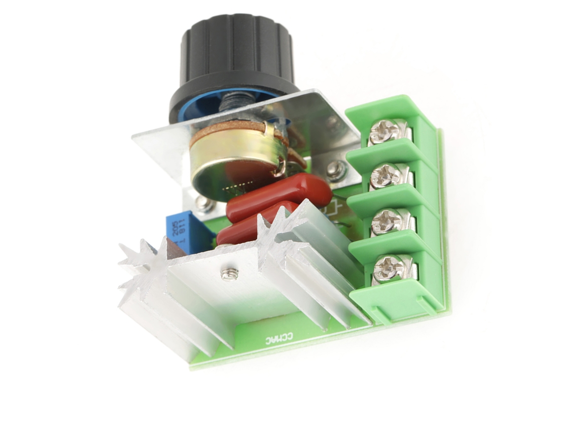Controlador de Velocidade para Motor AC 50‑220v 2000w 25a com Dimmer