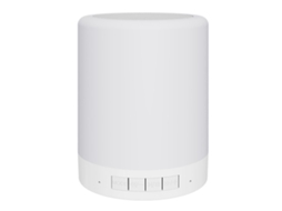 Altavoz Bluetooth portátil con luces, control táctil, pequeño, blanco | MARCA