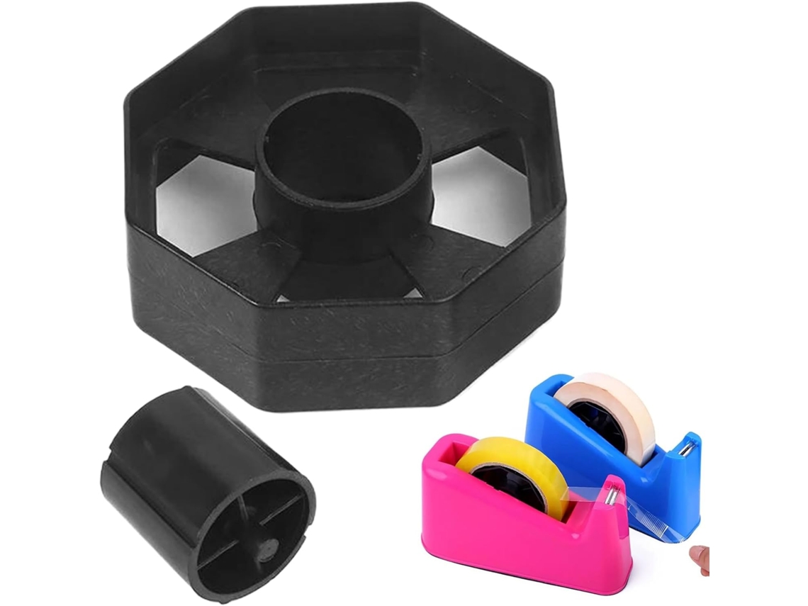 Fita Adesiva Dispenser Set Core 1e 3, Fita Adesiva Dispenser Wheel, Preta Reposição Plastic Wheel For