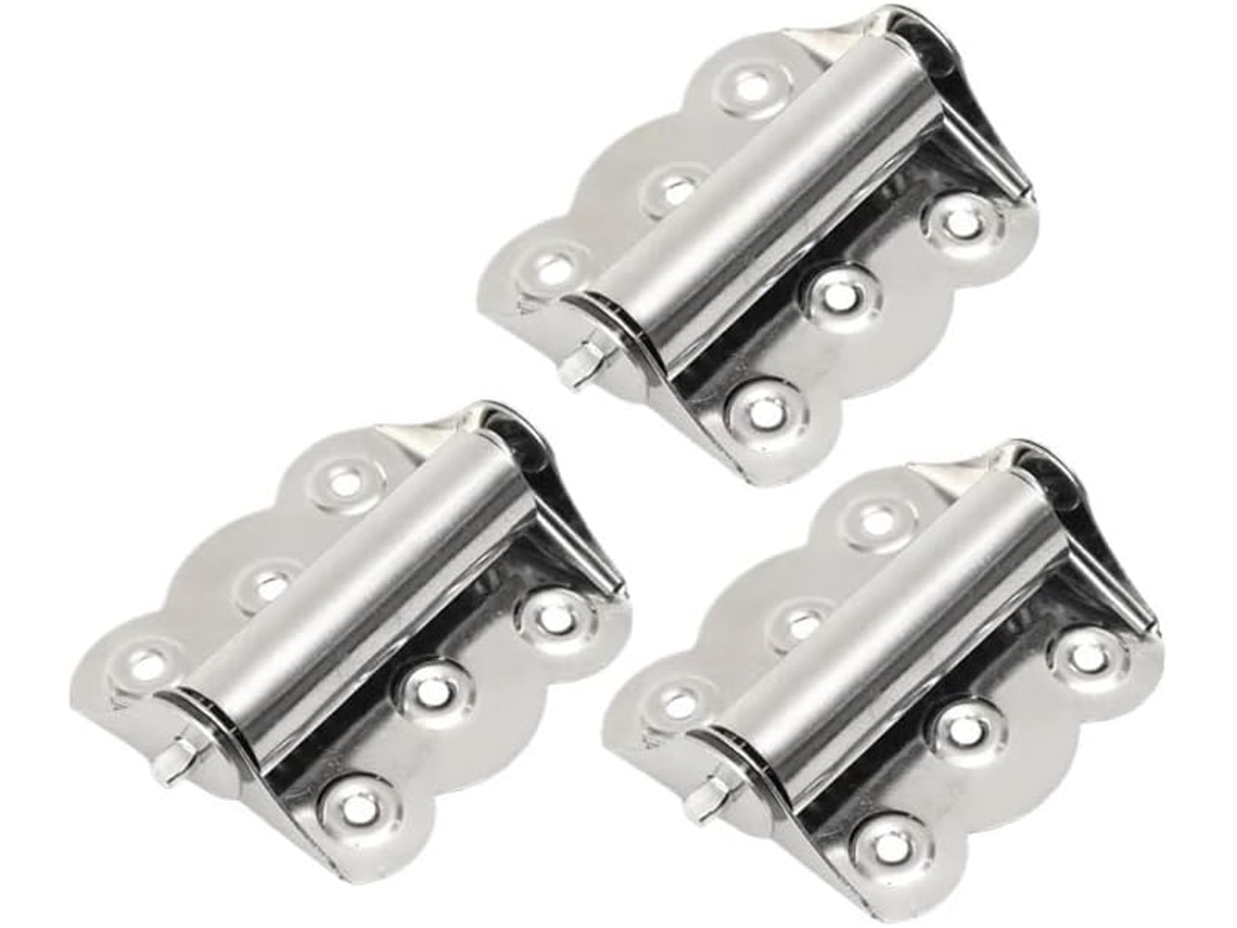 Conjunto De 10 Dobradiças Aço Inoxidável Com Mola Para Fechamento Automático Portas, Ferragens Para Móveis, Gavetas E