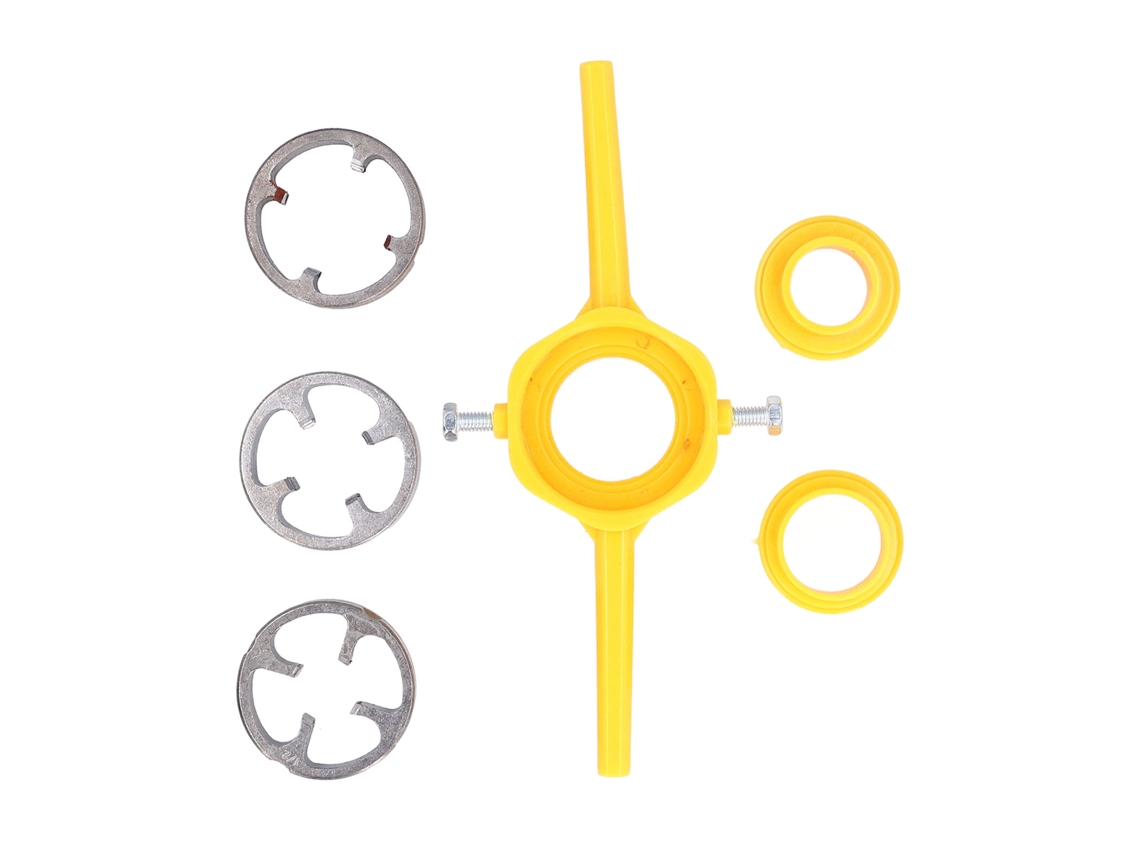 Ferramenta De Roscamento Para Tubos Com 6 Peças Com Matrizes Npt 1/2in 3/4in 1in, Ferramenta De Encanamento Para Pvc