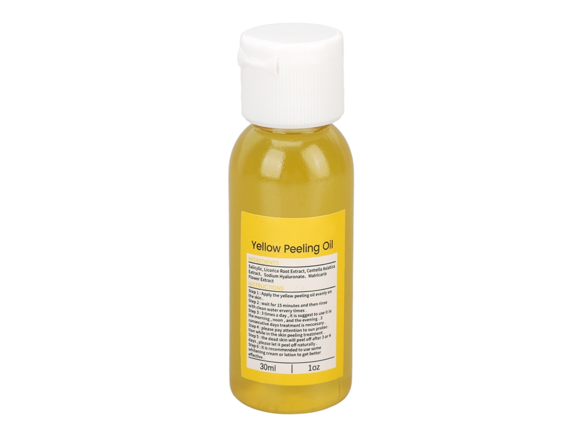 Óleo De Peel Exfoliante Amarelo Para Pele Escura E Calos - Clareamento E Remoção De Calos