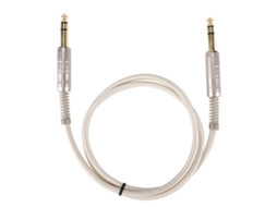 Aetheria cabo de Áudio Estéreo Adaptador 6.35mm Macho para Macho Extensão 1m com Blindagem Anti ruído