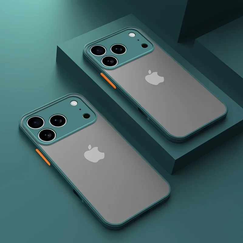 (iphone 13 Verde) Capa Transparente Para Iphone Com Estrutura Resistente A Impactos, Semelhante A Uma Armadura.