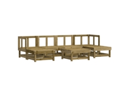 Garden Lounge Set, Garden Lounge Sets Vidaxl Marrom Madeira De Pinho Impregnada (n/a)