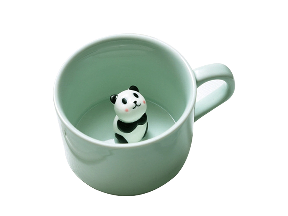 Caneca de Cerâmica 230Ml com Design de Panda para Café e Chá NEVEANCE
