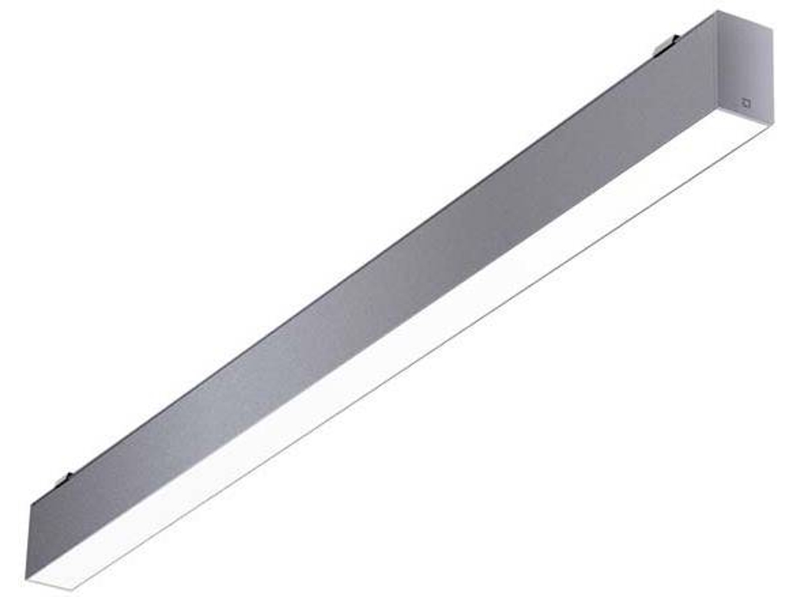 Ledsc4 Infinite - Plafon 50x1135x80mm, Alumínio, Cor Cinzento, Led, Máx 39.6w, Ip40