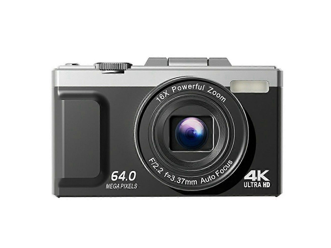 Câmera Digital Portátil Com Tela Articulada De 3 Polegadas, Resolução 4k E 64 Mp, Zoom De 16x E Gravação De Vídeo Hd Com Sensor Ccd.