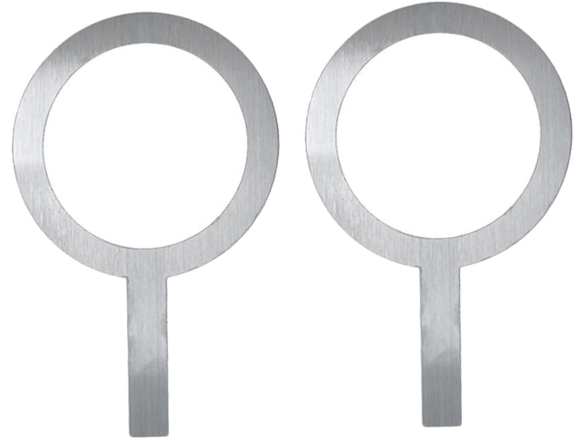 Conjunto De 2-tampas Protetoras Aço Inoxidável Para Copos Chá Com Leite, Com Alça, Ideais Para Confeitaria, Cafeterias E