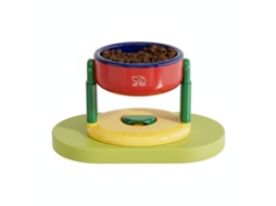 Tigela Elevada Ajustável para Animais de Estimação com Ventosa, Protetor de Pescoço, Anti derramamento para Comida e Água para Cães e Gatos AQUAFORGE