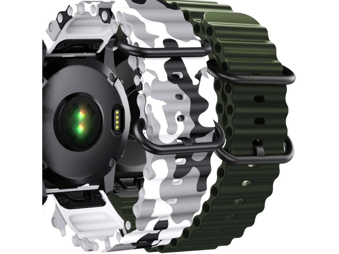 Pacote com 2 pulseiras ORYSIN Ocean Waves para Garmin Enduro 2