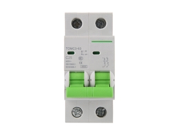 Interruptor De Circuito Miniatura Tipo C Curva C 2p 25a 400v Ca Com Barra Bus U Tomc3-63