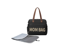 Bolsa Transversal Impermeável E Leve Para Maternidade/bebê, Ideal Para Passeios E Uso Durante A Gravidez.absorvente Para Fraldas Black Mom Yunzii