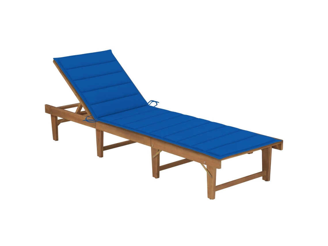 Sun Lounger, Sun Loungers Vidaxl Azul Madeira De Acácia (n/a)