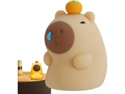 Luminária Noturna Fofa De Capivara Recarregável Com 3 Níveis