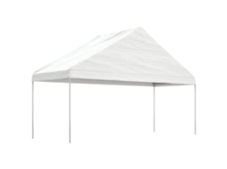 Vidaxl Gazebo Com Telhado 5,88x2,23x3,75 M Polietileno Branco