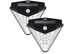 Luminária solar Nova Line com sensor de movimento, 32 LEDs, impermeável, jardim, pátio | S/MARCA