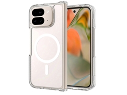 Capa Magnética Dobrável Tkdaddy Para Google Pixel 10 Pro, Tpu Pc Transparente, Resistente A Arranhões, 2,0 Mm