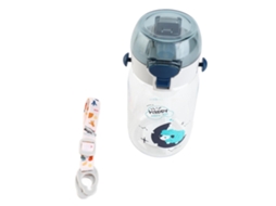 Garrafa Infantil com Canudo Anti Derramamento 530ml Azul