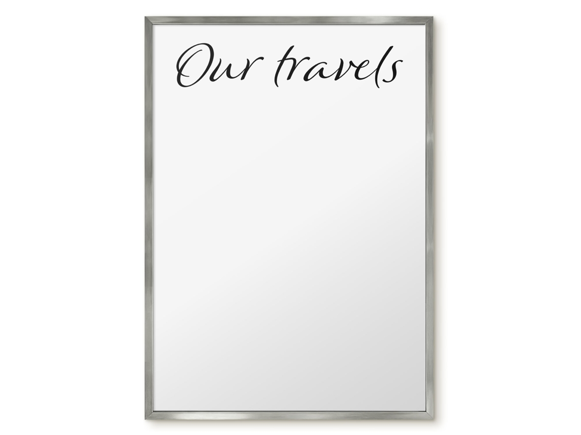 Magnetic Board Our Travels For The Living Room Espelharte (50x70 Cm)