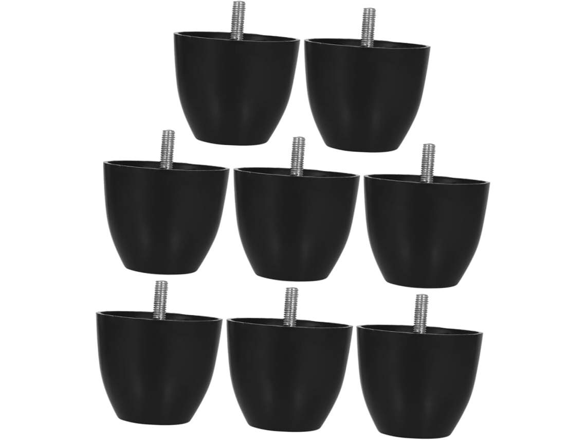 Shineofi Conjunto De 8 Pés Plástico Ajustáveis Para Substituição Móveis, Sofás, Cadeiras E Armários Nivelamento Perfeito