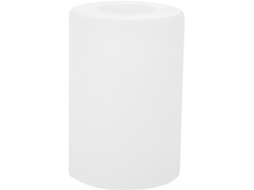 Tomada De Vidro E27 Cm Na Cor Branca, Design De Instalação
