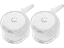 Rodas de Substituição para Andadores de Bebê, Conjunto com 2 Unidades, Plástico Branco, CHABERLU