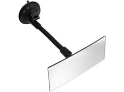 Espelho Retangular De Vidro Com Canto Em Pvc Refletivo Antirreflexo.