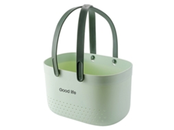 Cesto de Armazenamento Portátil Multicolorida Design RNEMITERY Silicone Verde (27x19x16.5cm)