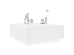 Mesa De Centro 100x100x40 Cm Derivados De Madeira Branco Lovely Home