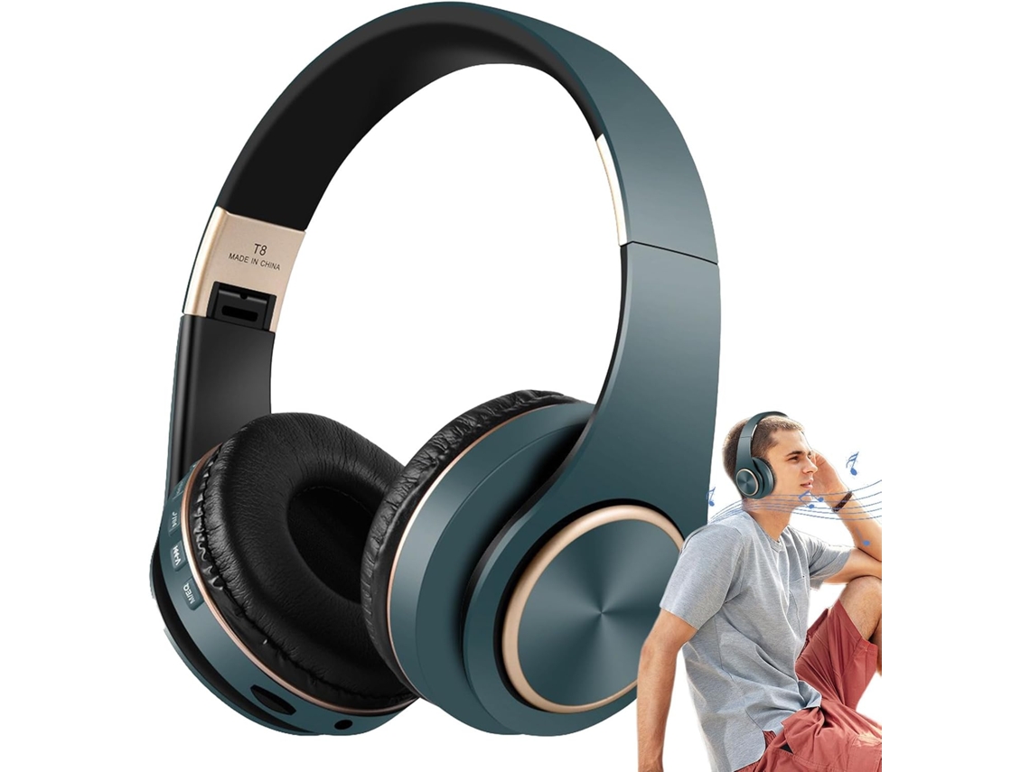 Fones De Ouvido Sem Fio Recarregáveis, Modelo Supra Auricular, Com Microfone, Bateria Recarregável De 300mah