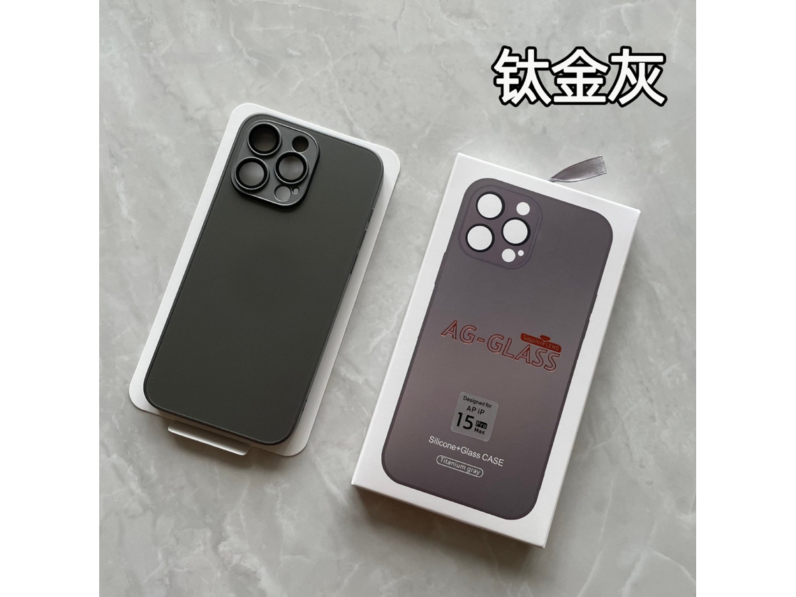 Capa Para Iphone 17 Air/cinza Titânio Exquisito Com Protetor De Lente Em Vidro Fosco