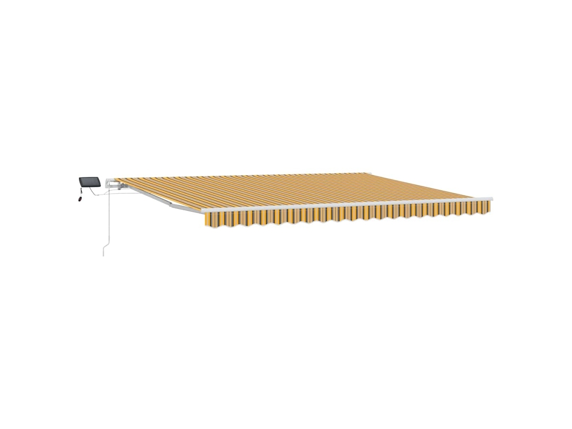 Toldo Manual com Luzes Led VIDAXL Tecido