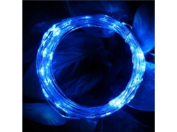 Cordão de Luz de Fio de Cobre Azul 10 Metros 100 Leds AURUM