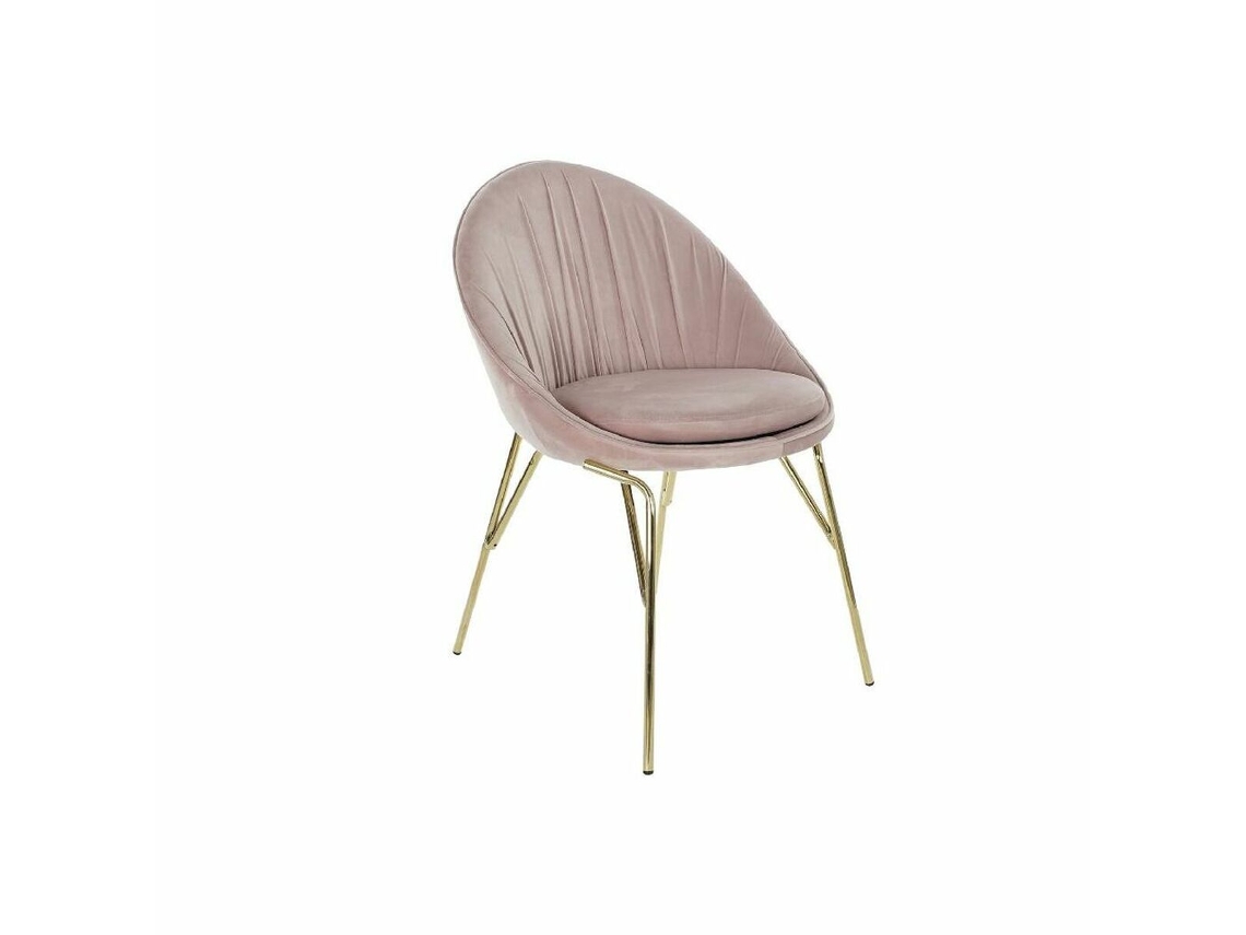 Cadeira DKD HOME DECOR (Rosa - Poliéster - 60 x 60 x 85 cm)