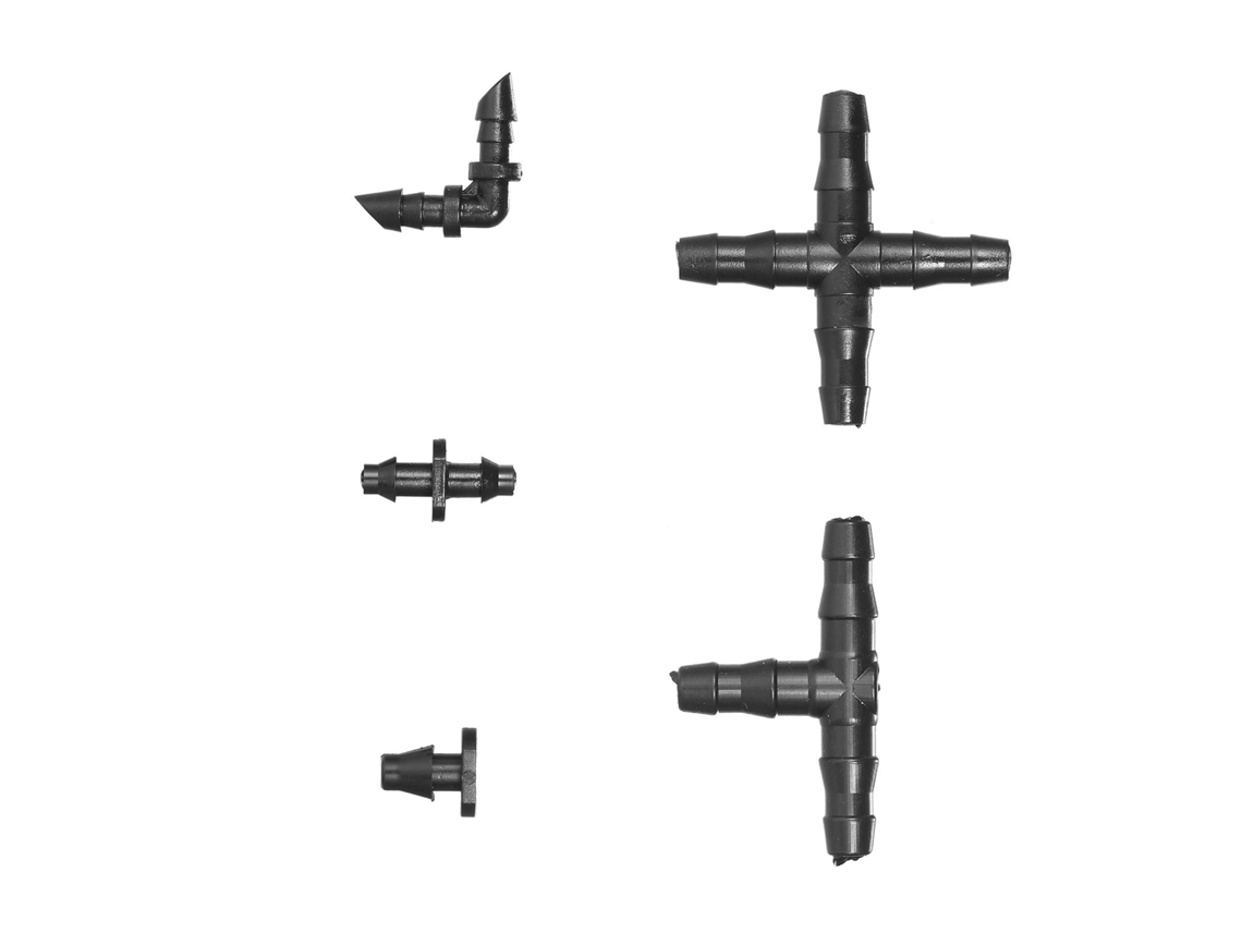 Kit De Acessórios De Irrigação Laxiscreed Para Tubos De 1/4" | Sistema De Rega Eficiente