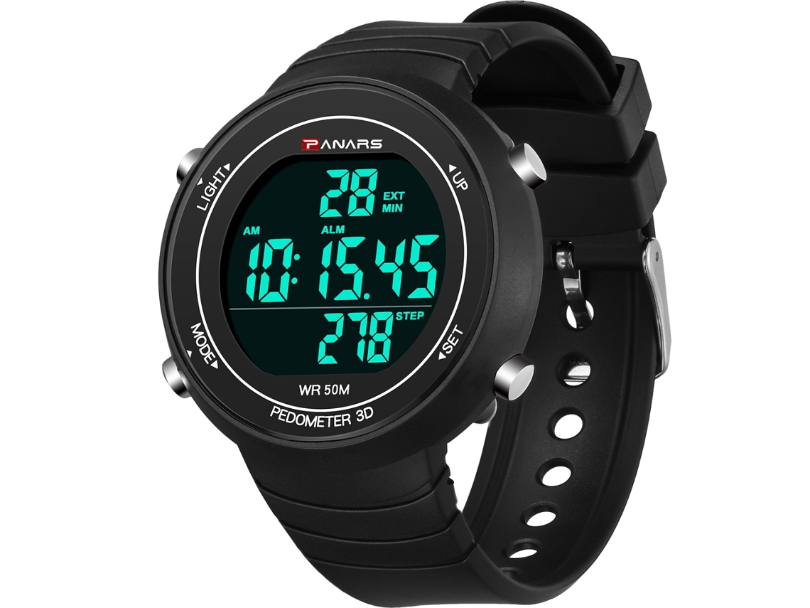 Reloj Deportivo Hombre Panars Luminoso Impermeable Doble Hora Calendario