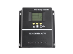 Controlador de Carga Solar MPPT 80A, 12V, 24V, 36V, 48V, com Display LCD e 2 Portas USB
