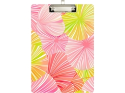 James Style Tie Dye Prancheta Clips, Rosa e Amarelo, Transparente, Professores E Profissionais De Enfermagem