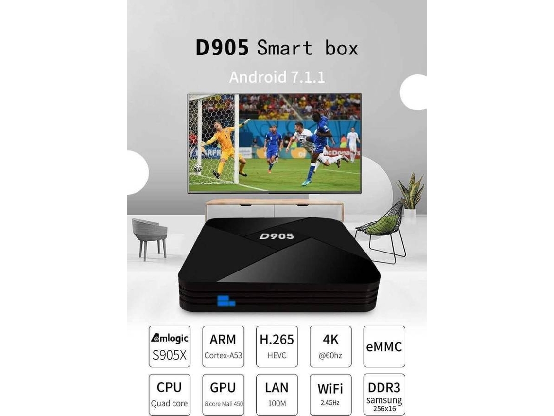 Box Smart TV YDCY D905727 (Android 4K Ultra HD WiFi) Worten.pt