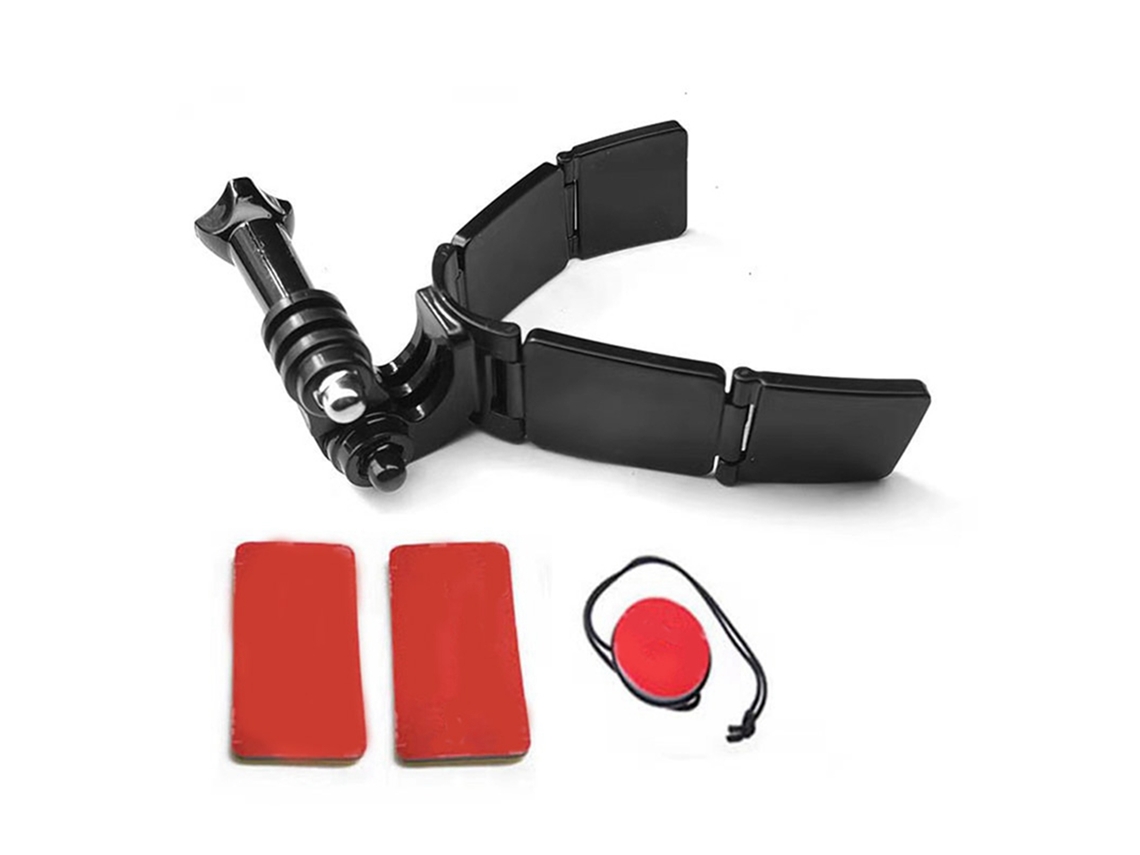 Soporte De Barbilla Para Capacete De Motocicleta Com Correia Integrada Para Câmera Hero9 Dji Xiaomi Yi 2 Adesivos