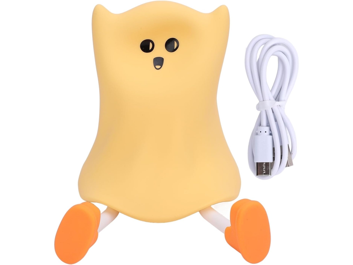 Luminária Noturna Fantasma, Abajur De Cabeceira Silicone Recarregável