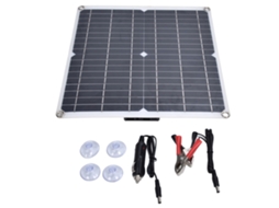 Painel Solar De Silício Monocristalino De 35w (12v Com Dupla Usb, Para Carregamento Ao Ar Livre)