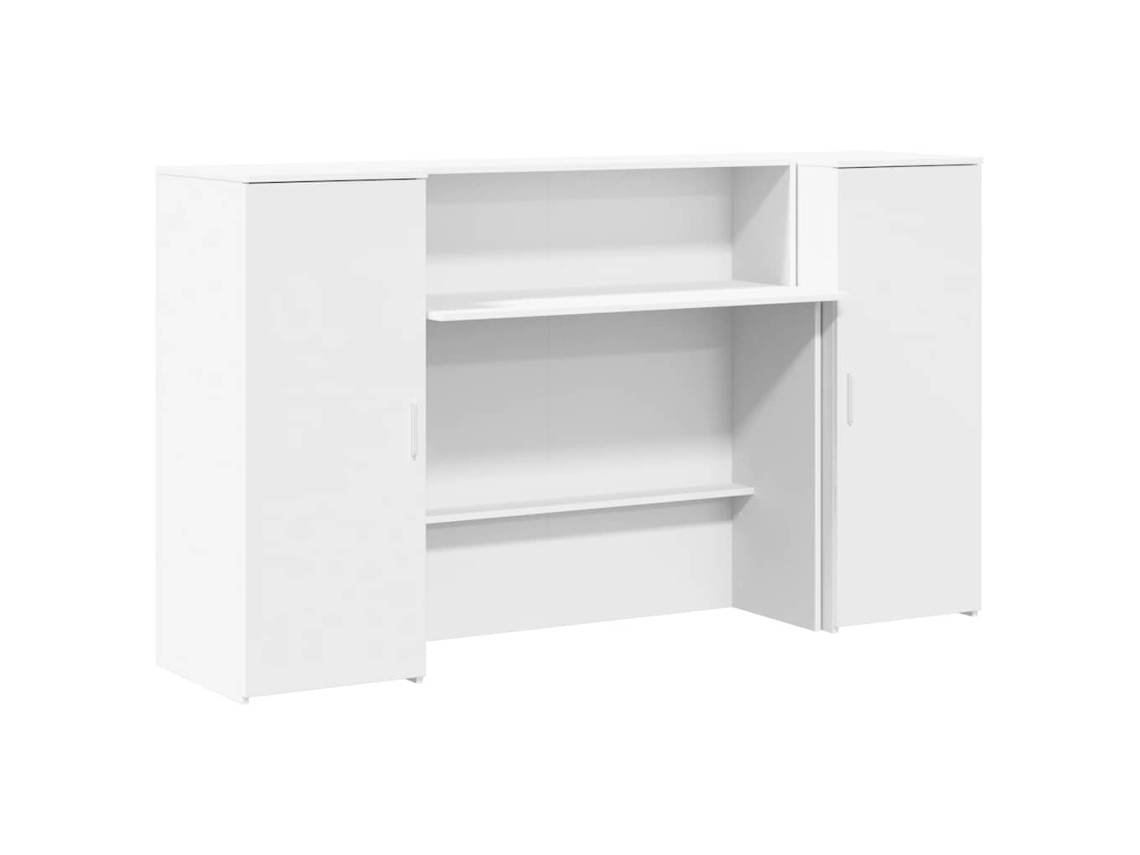 Reception Desk, Reception Desks Vidaxl Branco Madeira Processada (180 X 50 X 103.5 Cm)