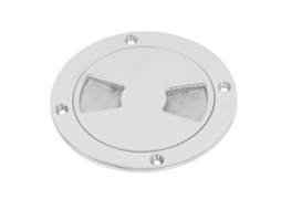 Placa Business redonda de deck de barco em aço inox 316 3 polegadas | S/MARCA
